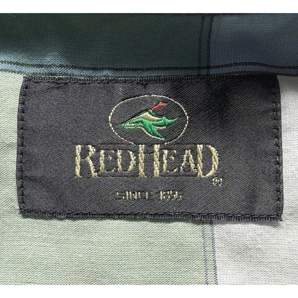RedHead Blue Plaid Short Sleeve Button Down Shirt. EUC Plaid Preppy - Picture 2 of 9